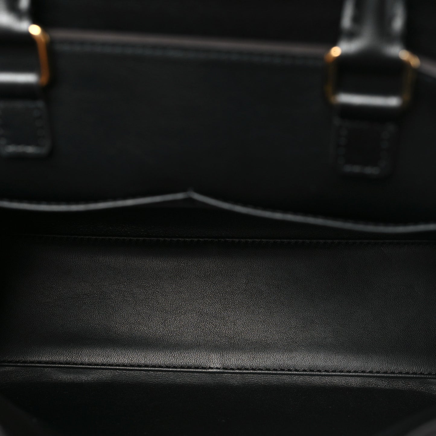 Calfskin Taurillon Studded City Steamer One Handle Bag Black