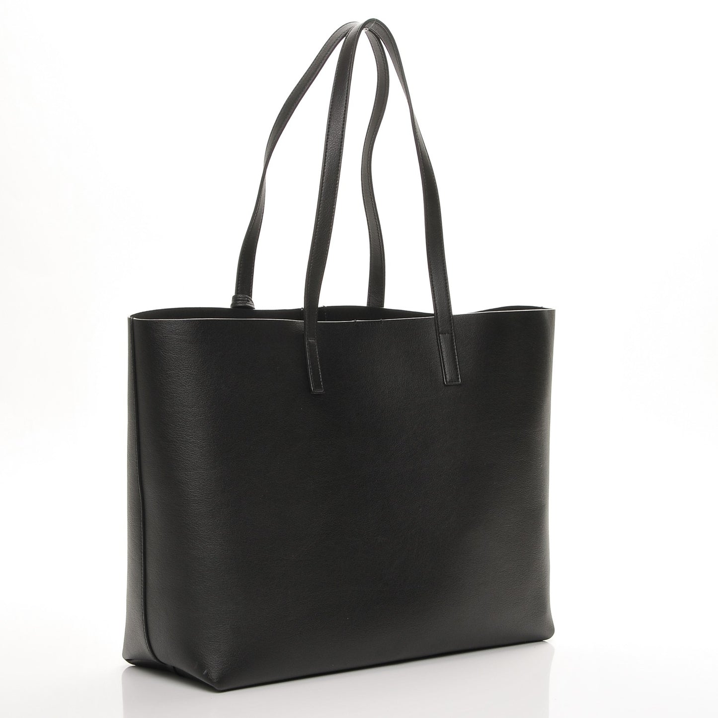 Calfskin Large Shopping Tote Black