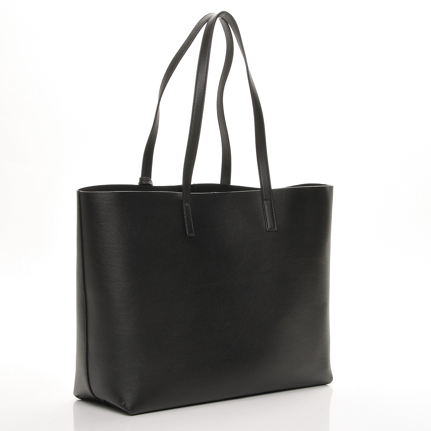 Saint Laurent Calfskin Large Shopping Tote Black 4 of 7
