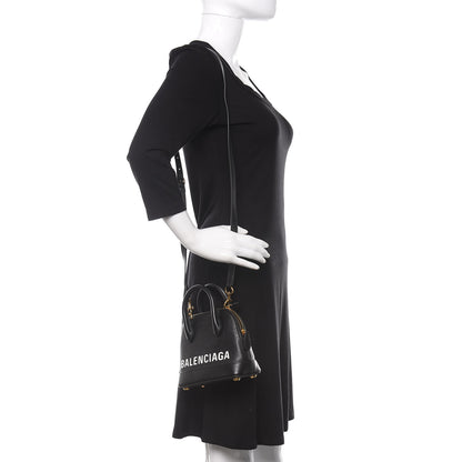 Balenciaga Grained Calfskin XXS Ville Top Handle Bag Black 2 of 9