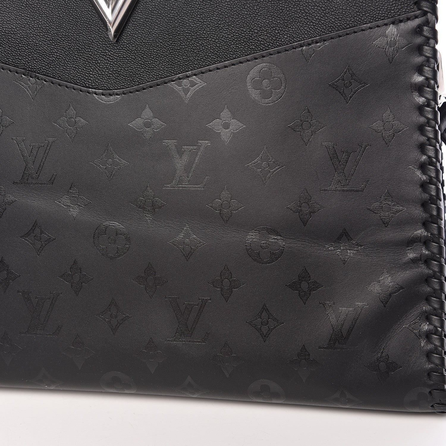 Louis Vuitton Monogram Cuir Plume Very Zipped Tote Black 14 of 14