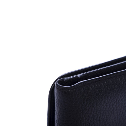 Chloe Grained Calfskin Alphabet Compact Wallet Black 8 of 9