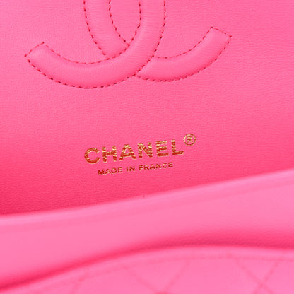 Chanel Caviar Quilted Medium Double Flap Dark Pink 6 of 10