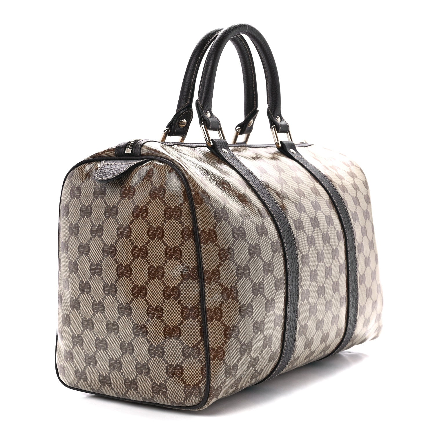 Gucci Crystal Monogram Medium Joy Boston Dark Brown 3 of 12
