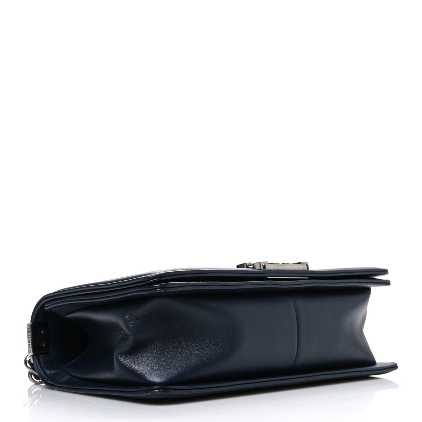 Calfskin Quilted Medium Boy Flap Dark Navy