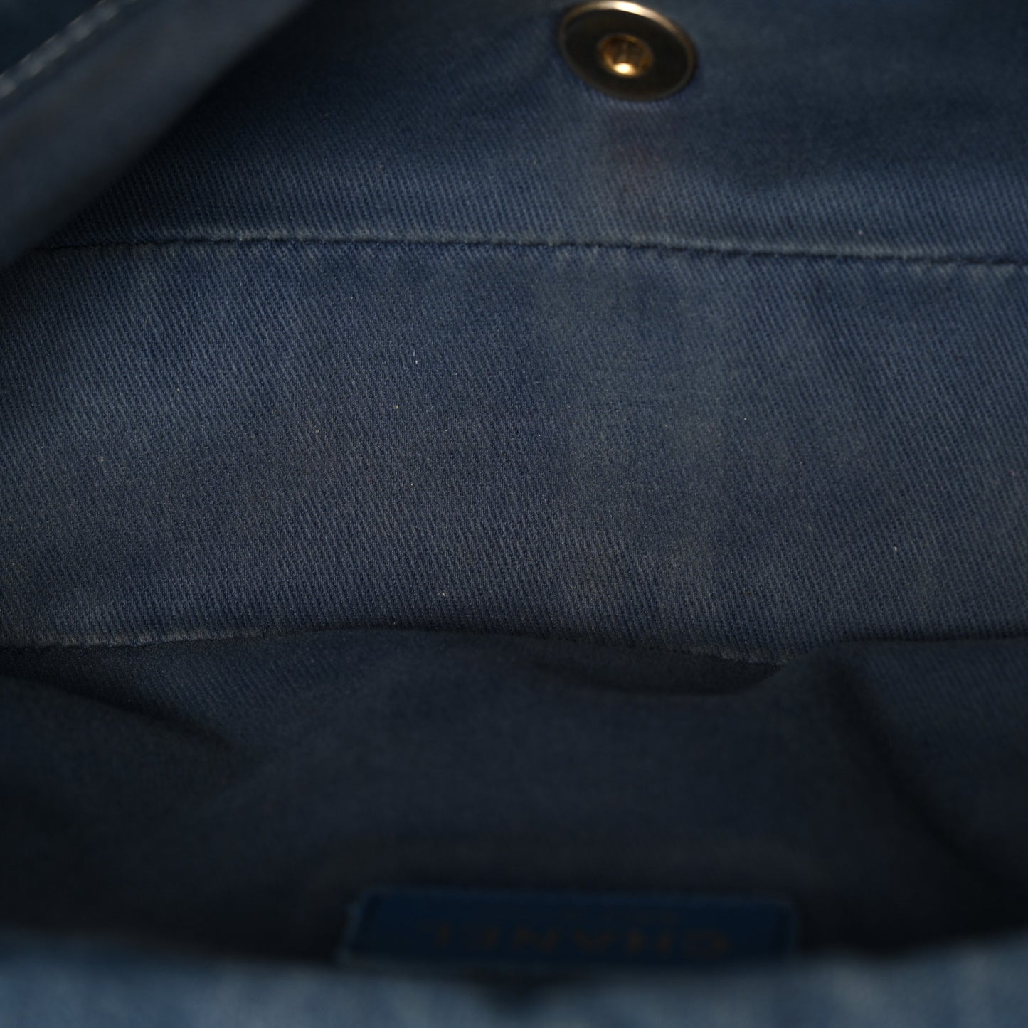 Denim Quilted Medium Denim Trip Single Flap Blue
