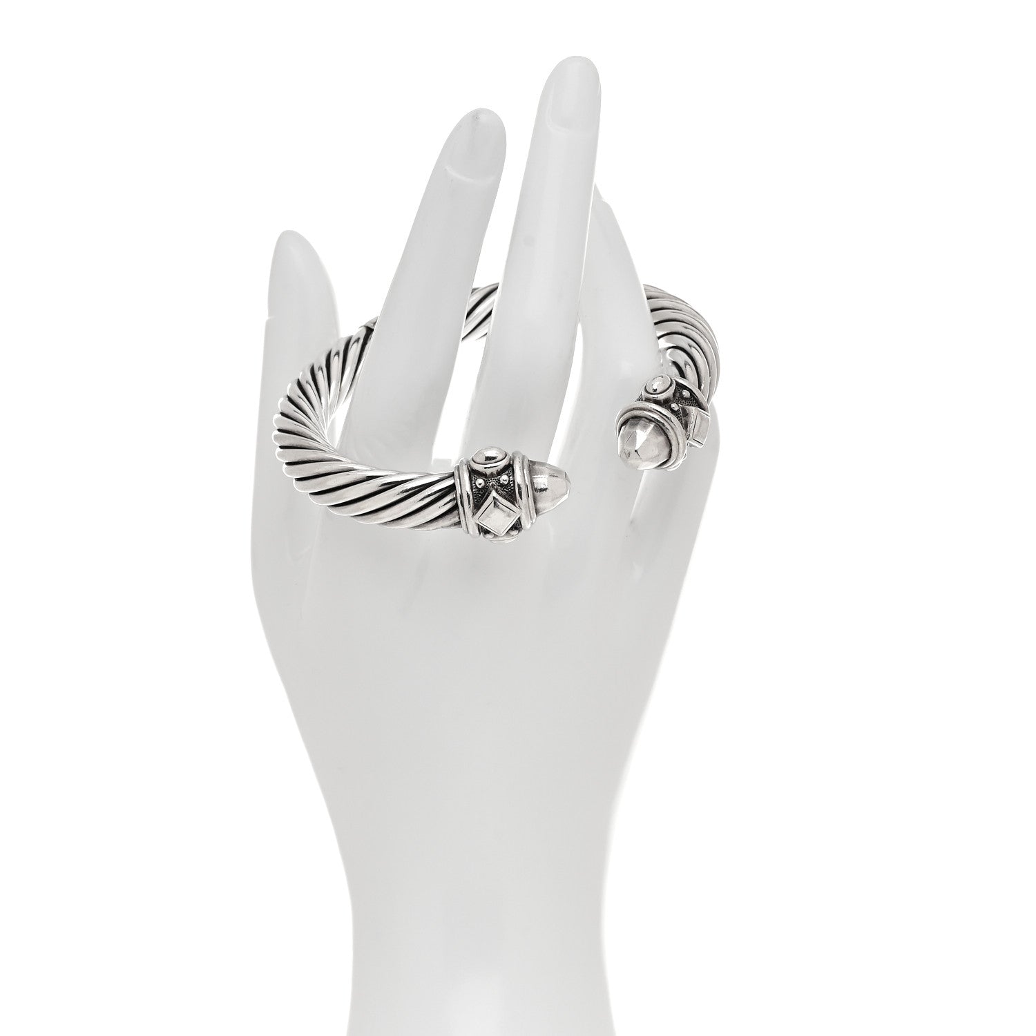 David Yurman Sterling Silver 10mm Renaissance Cable Bracelet 2 of 5