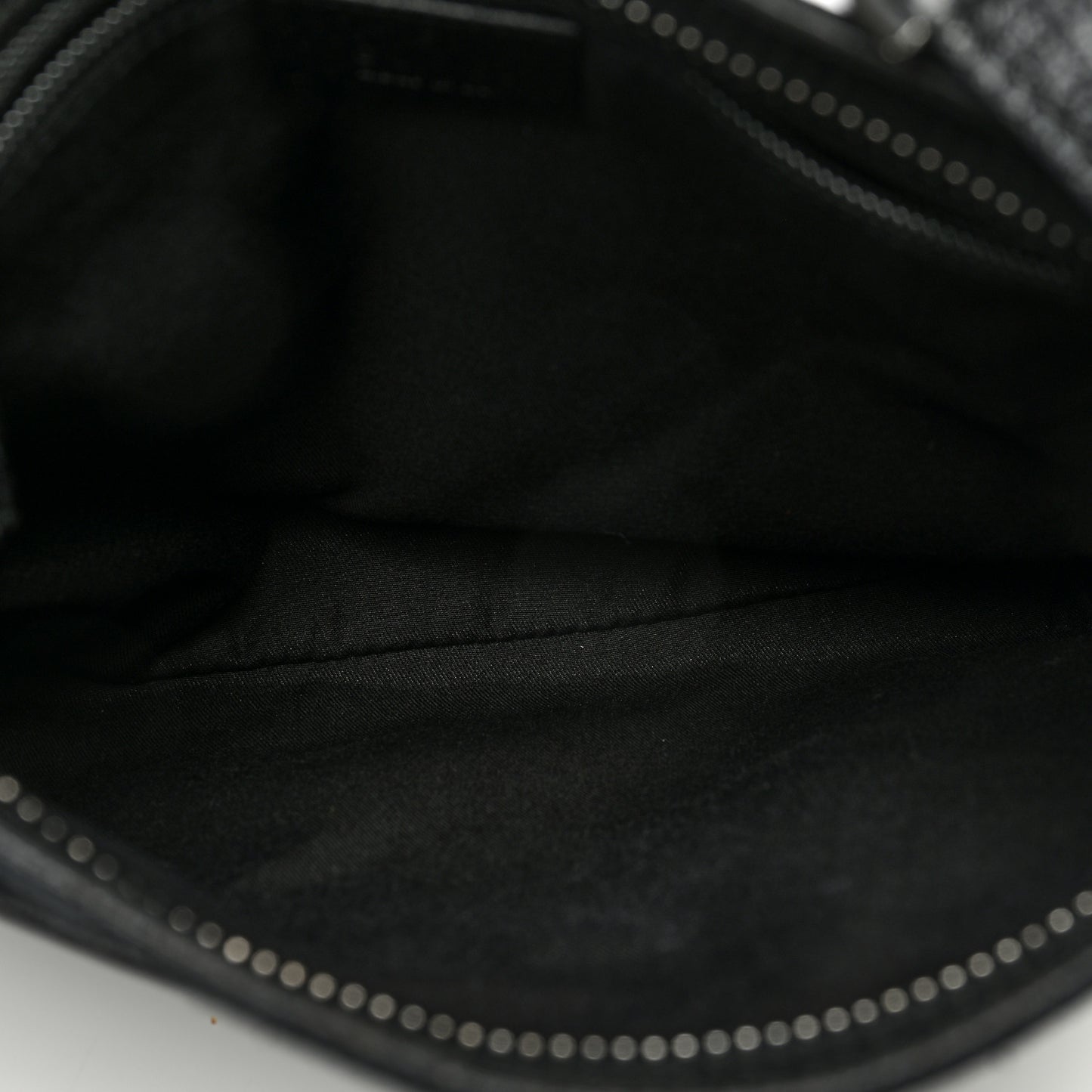 Monogram Flat Messenger Bag Black