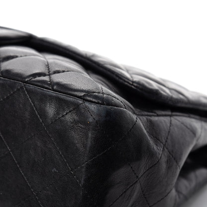 Chanel Lambskin Quilted Jumbo Single Flap Black 9 of 17