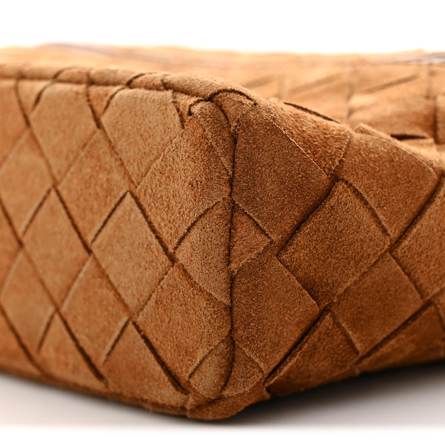 Bottega Veneta Suede Intrecciato Bang Bang Vanity Case Amber 10 of 10
