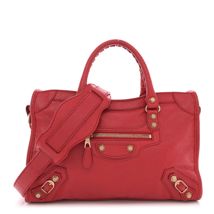 Balenciaga Agneau Giant 12 Gold Hardware S City Rouge Cardinal 1 of 14