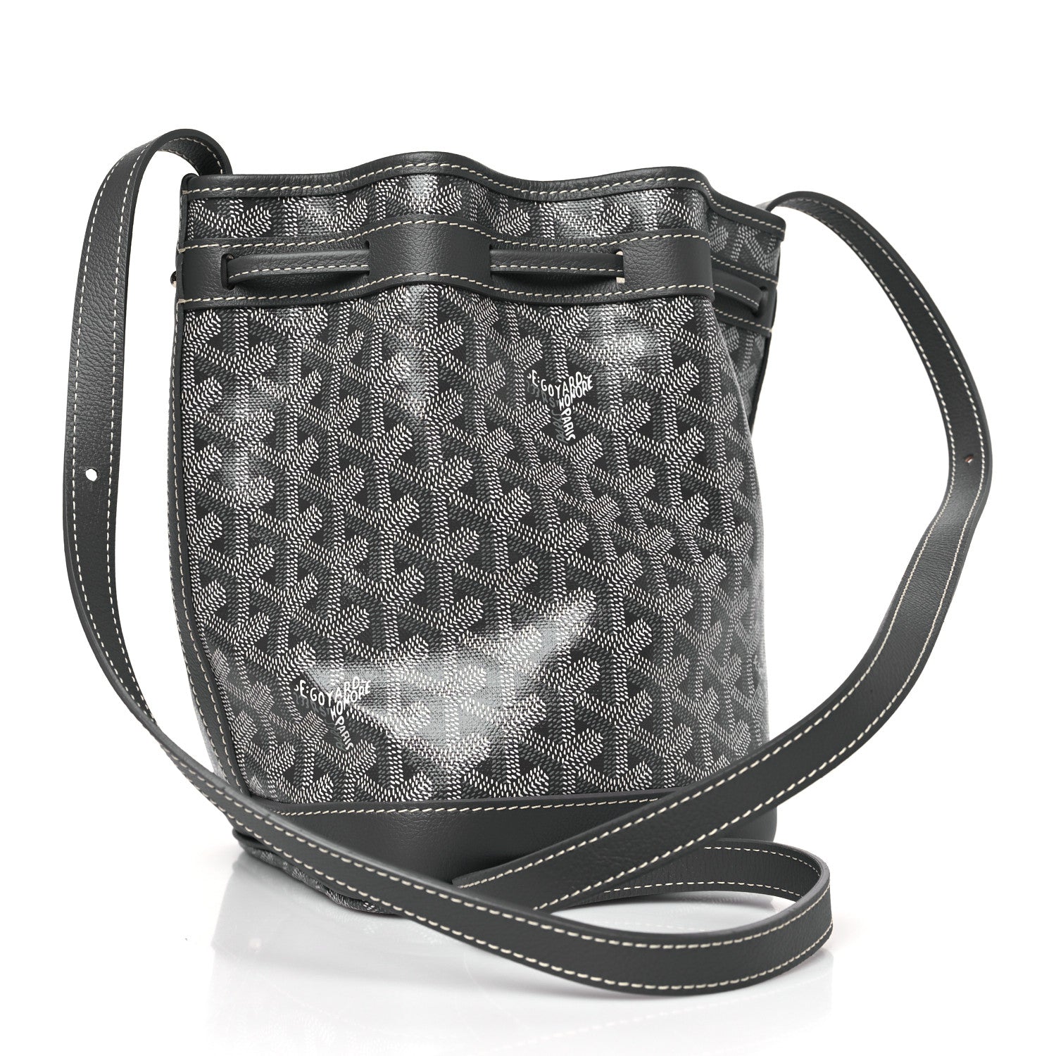 Goyard Goyardine Petit Flot Bucket Bag PM Grey 3 of 8
