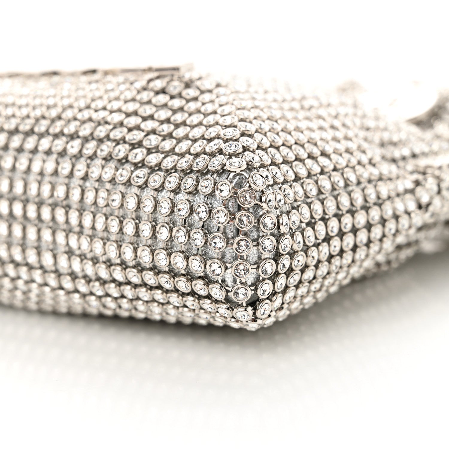 Chanel Crystal Embellished Metallic Lambskin Mini Chanel 22 Silver 10 of 10