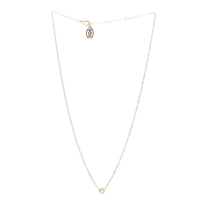 Cartier 18K Yellow Gold Diamond LM D'Amour Pendant Necklace 3 of 5