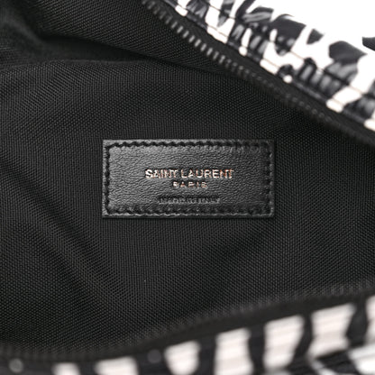 Saint Laurent Nylon Leopard Print Belt Bag Black 6 of 10