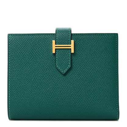 Hermes Epsom Bearn Compact Wallet Malachite 1 of 7