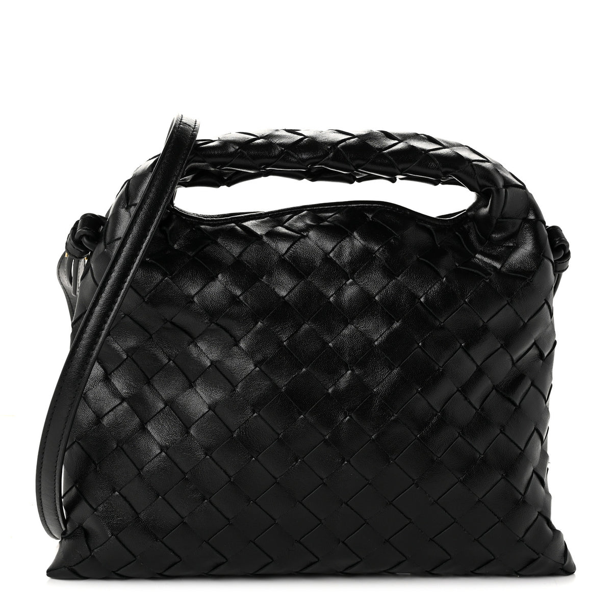 Bottega Veneta Calfskin Intrecciato Mini Hop Black 1 of 10