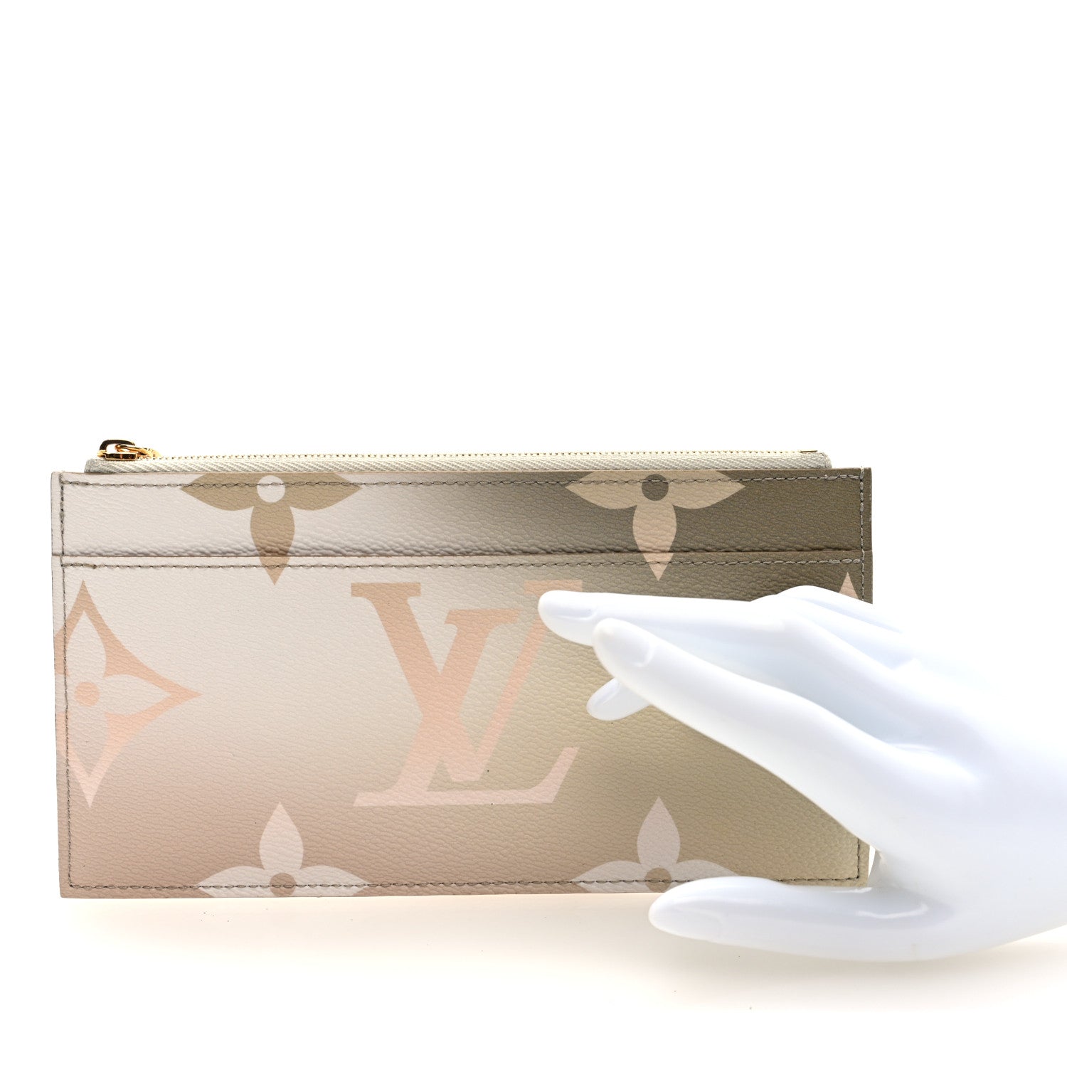 Louis Vuitton Monogram Giant Spring In The City Slim Purse Sunset Kaki 2 of 6