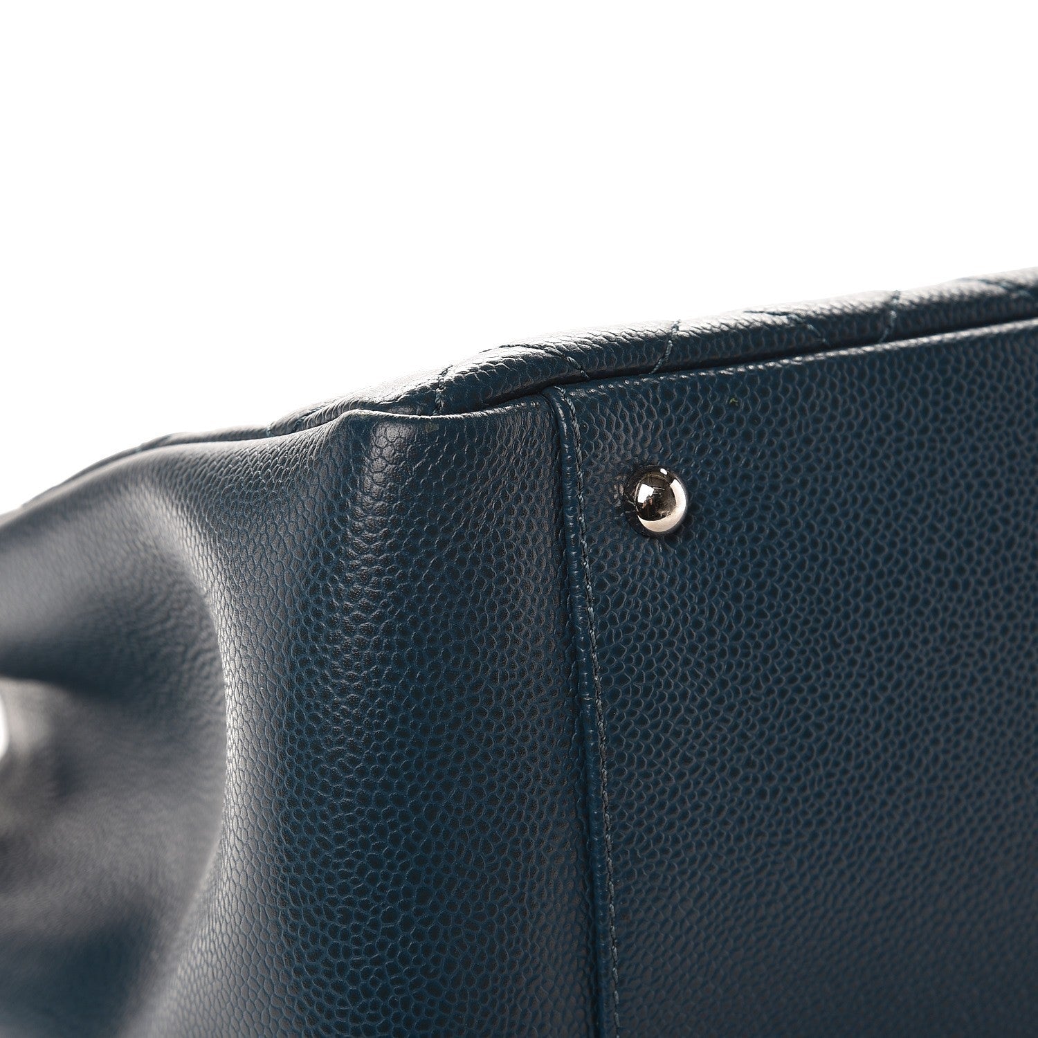 Chanel Caviar Quilted XL Grand Shopping Tote GST Dark Blue 10 of 10