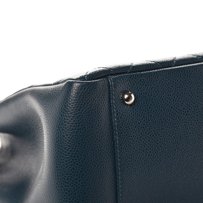 Chanel Caviar Quilted XL Grand Shopping Tote GST Dark Blue 10 of 10