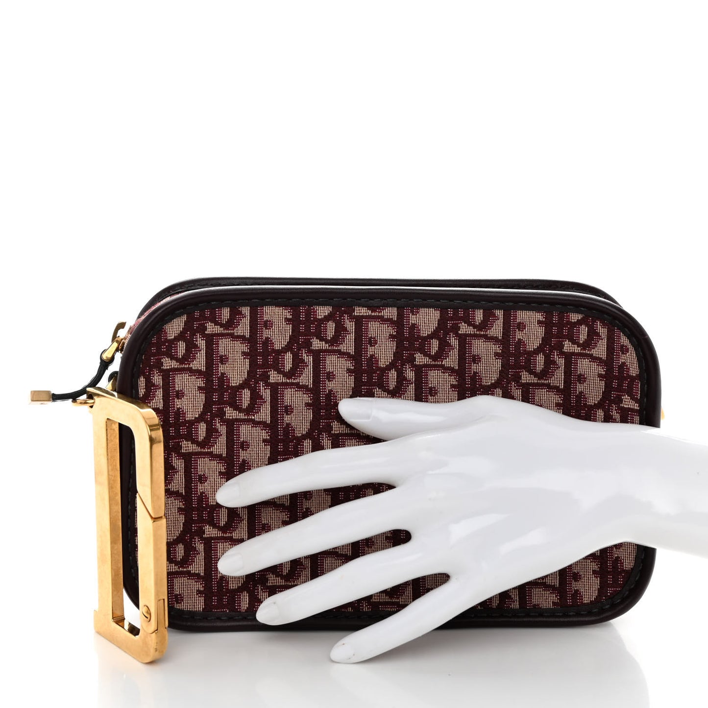 Oblique Diorquake Clutch Burgundy