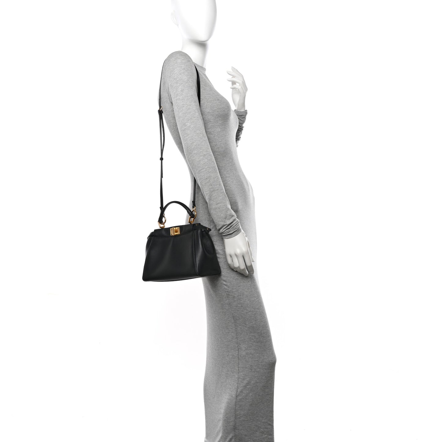 Nappa Mini Peekaboo Iconic Satchel Black
