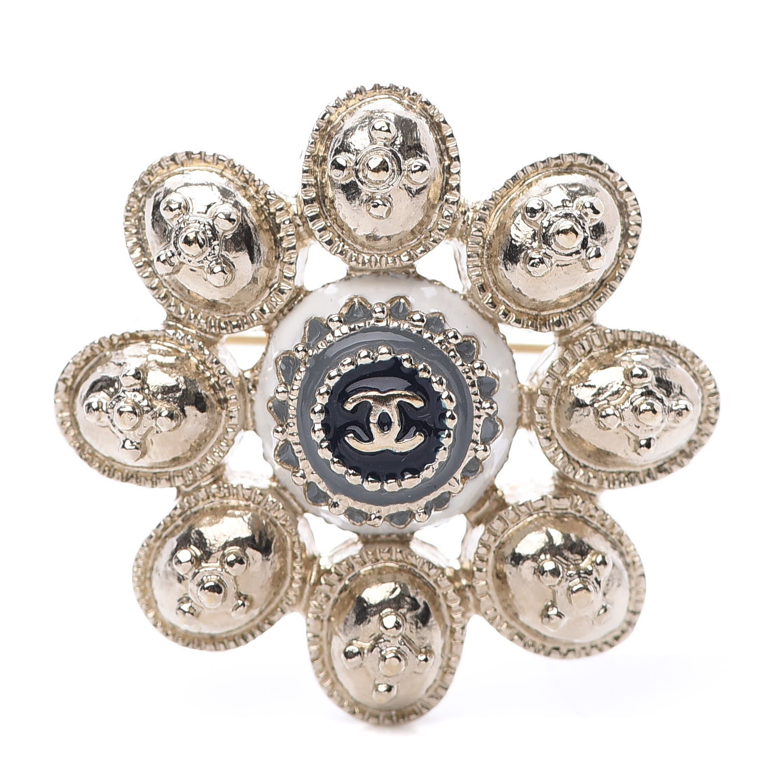 Chanel CC Brooch Gold 1 of 3