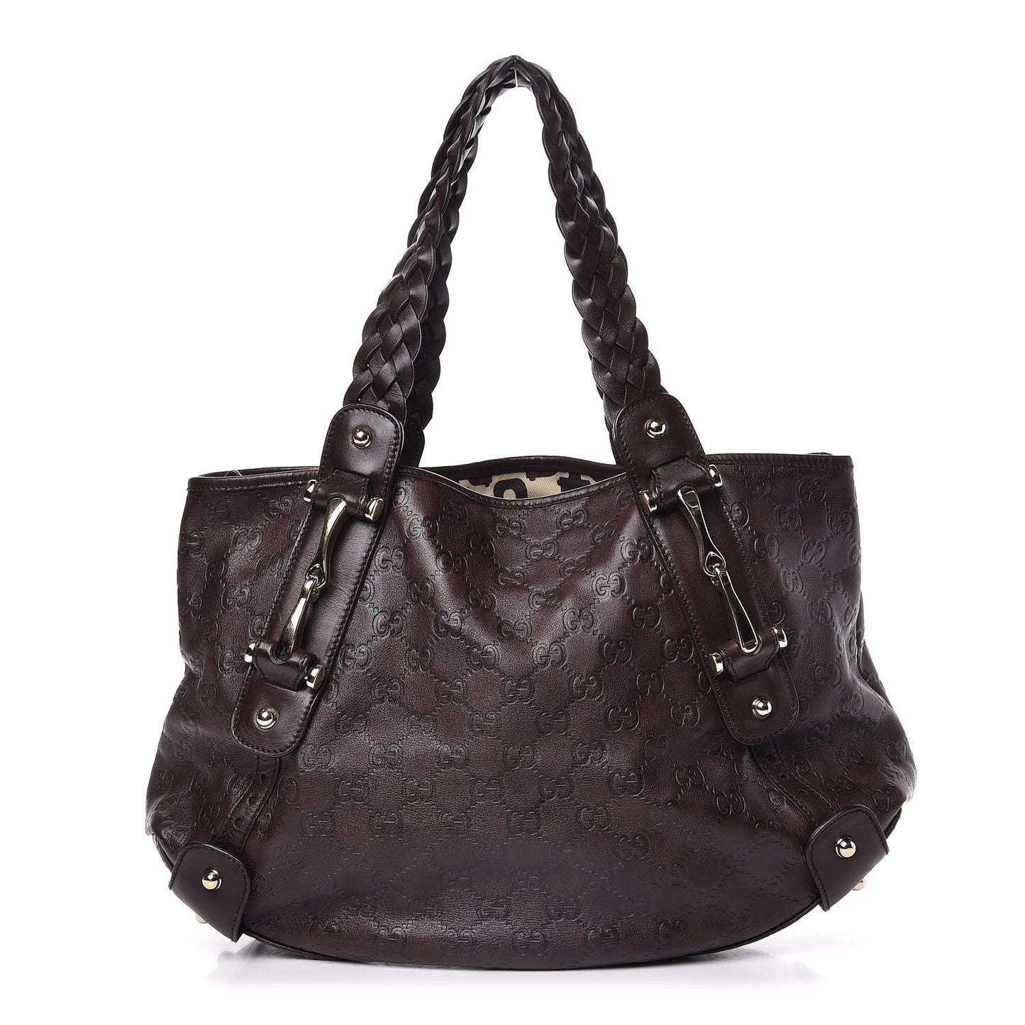 Guccissima Small Pelham Shoulder Bag Chocolate