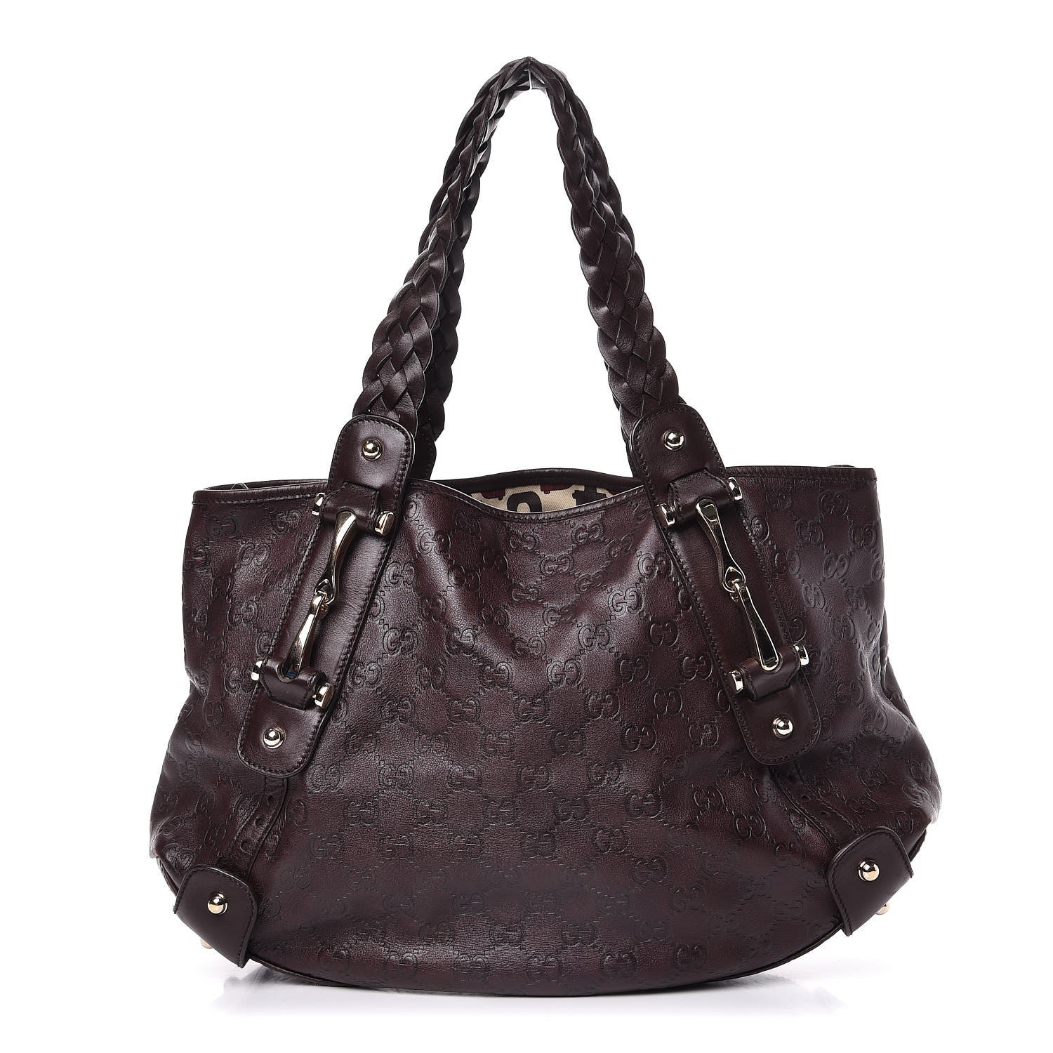 Gucci Guccissima Small Pelham Shoulder Bag Chocolate 1 of 8
