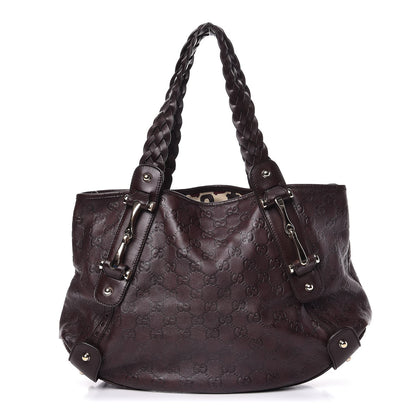 Gucci Guccissima Small Pelham Shoulder Bag Chocolate 1 of 8