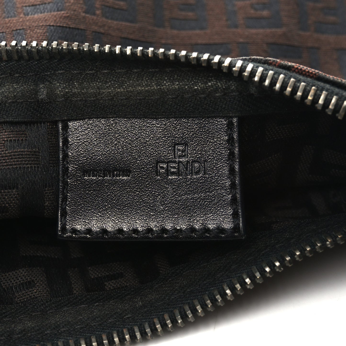 Zucchino Vitello Mini Pochette Moro Black