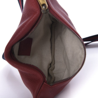 Gucci Grained Calfskin Small Logo Belt Bag Hibiscus Red 5 of 9