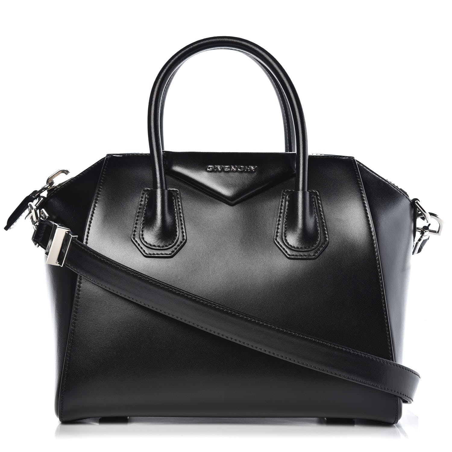 Givenchy Shiny Lord Calfskin Small Antigona Black 1 of 7