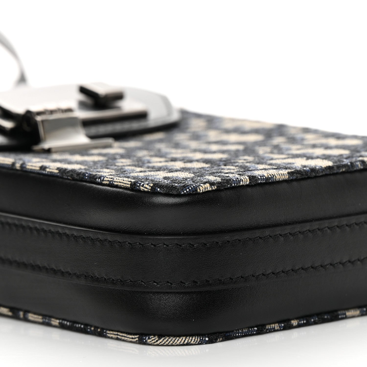 Christian Dior Oblique Calfskin Vertical Pouch Black 8 of 11