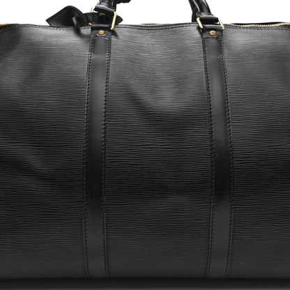 Louis Vuitton Epi Keepall 55 Black 7 of 9