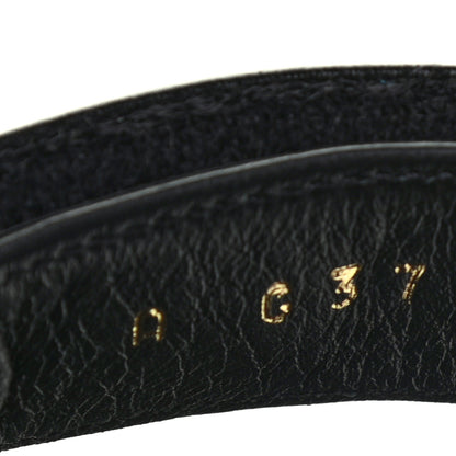 Chanel Shiny Calfskin Logo Platform Sandals 37 Black 5 of 6