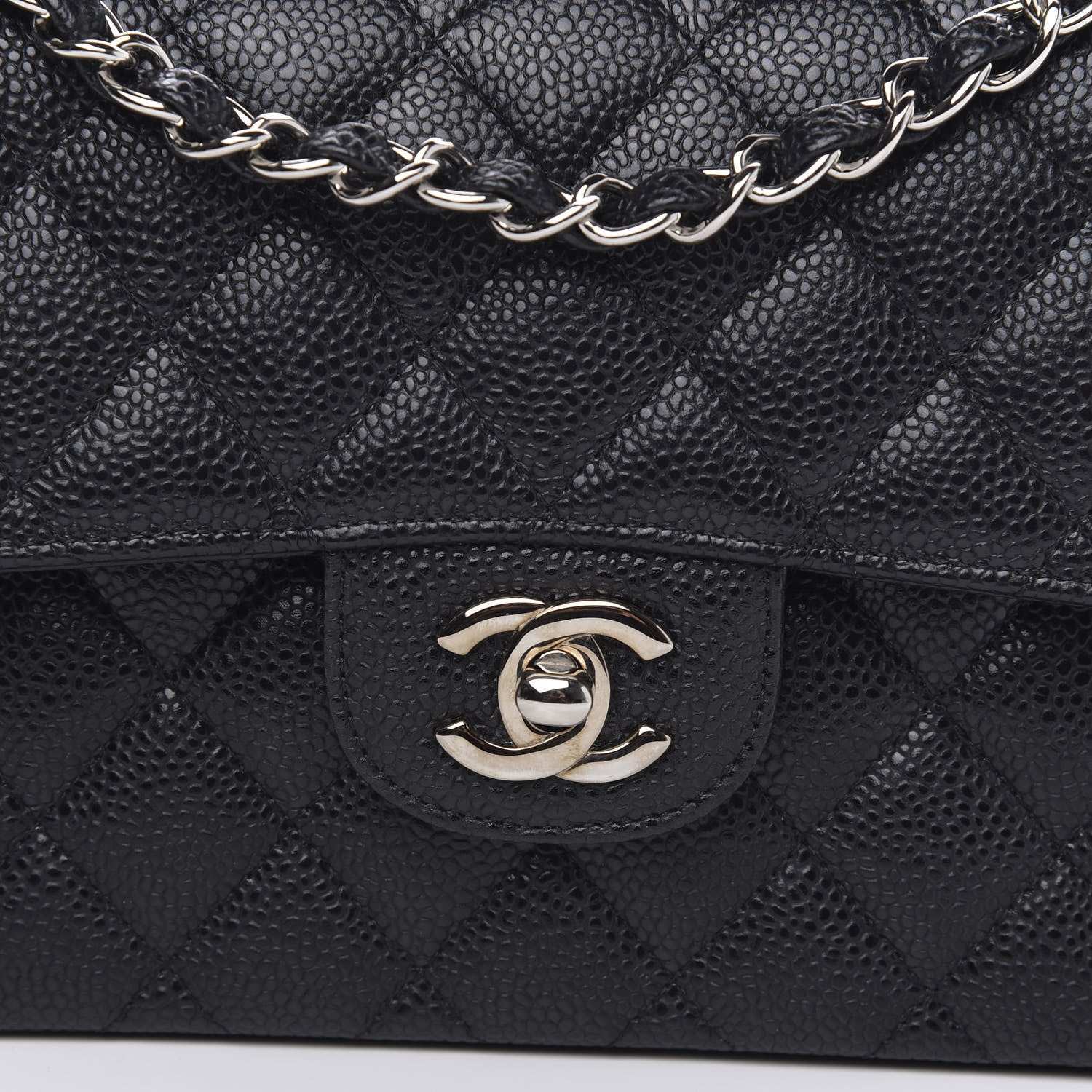 Chanel Caviar Quilted Small Double Flap Black 9 of 12