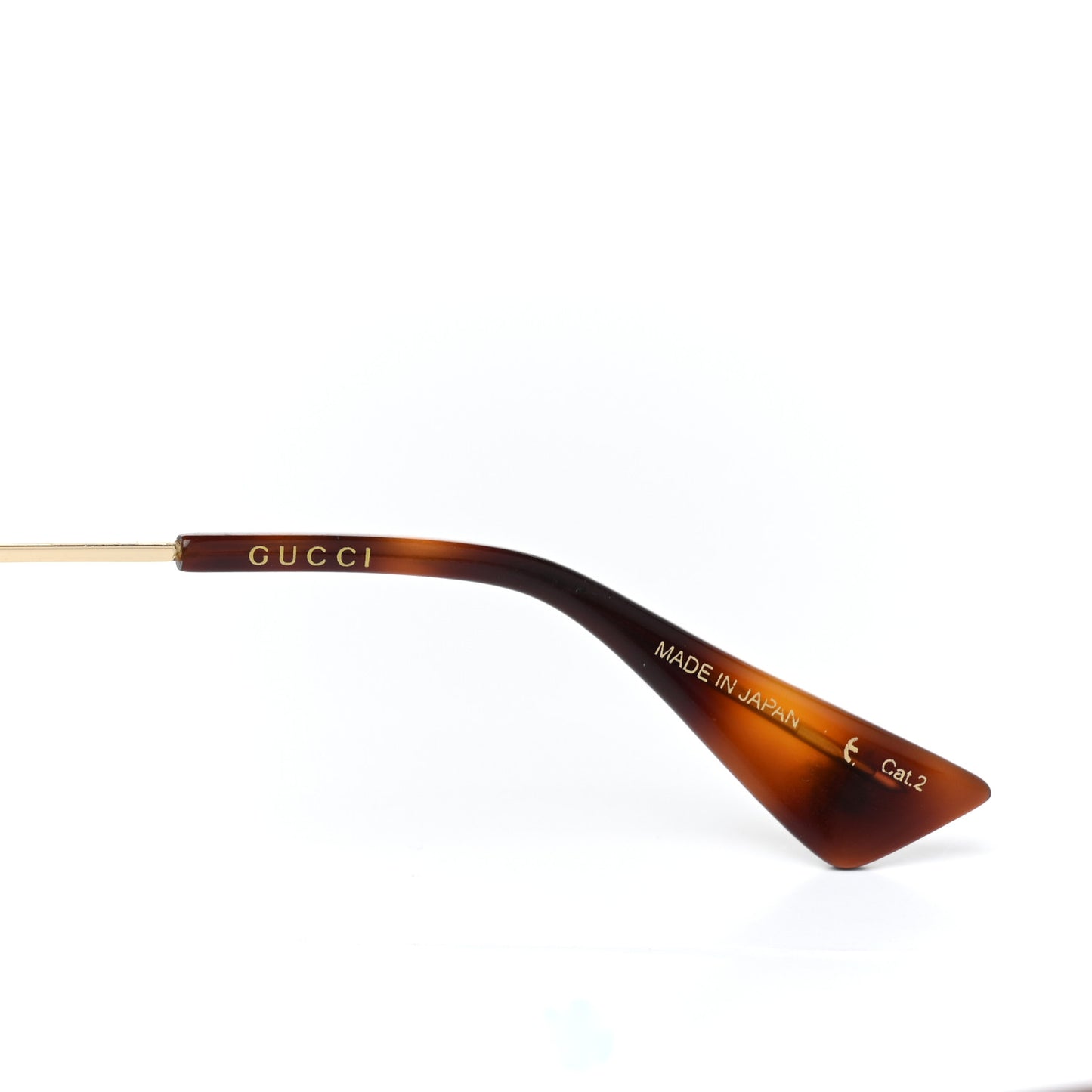 Aviator Sunglasses GG0107/S Gold Orange