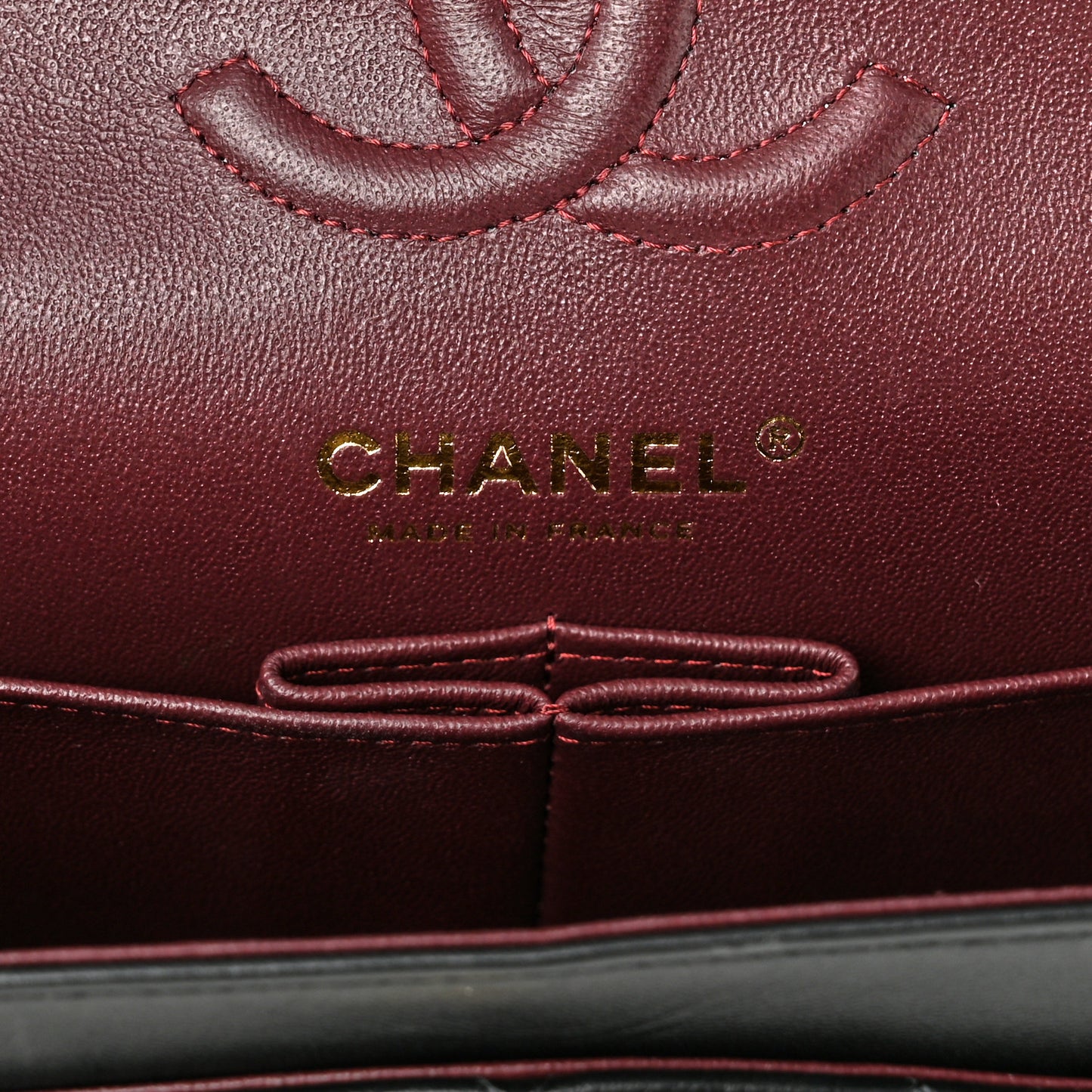 Lambskin Quilted Small Double Flap Black