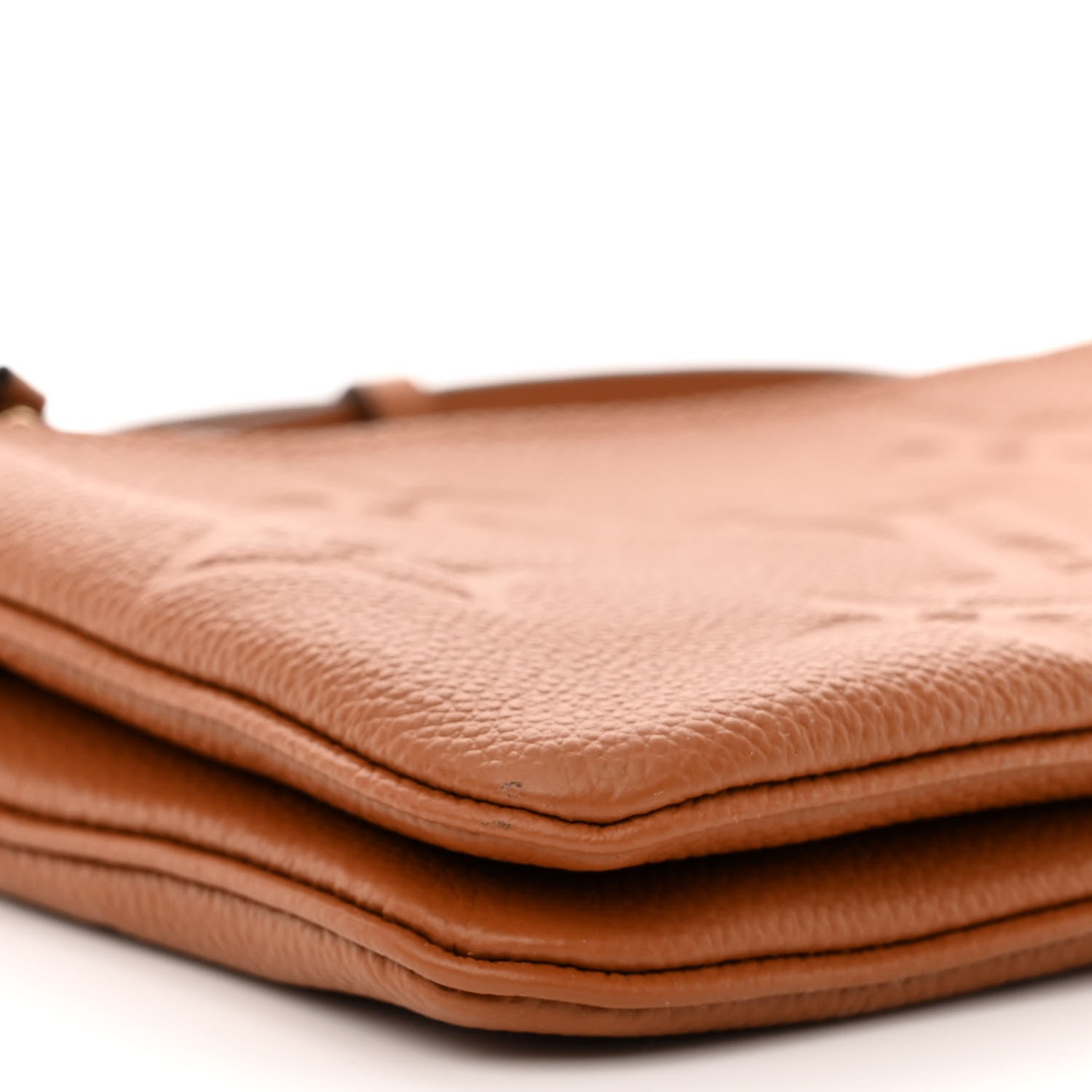 Louis Vuitton Empreinte Monogram Giant Double Zip Pochette Caramel 10 of 11