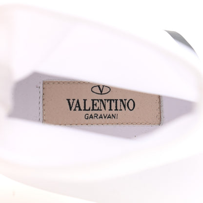 Valentino Garavani Eco Leather VLTN 70mm Sock Booties 36 White Black 7 of 8