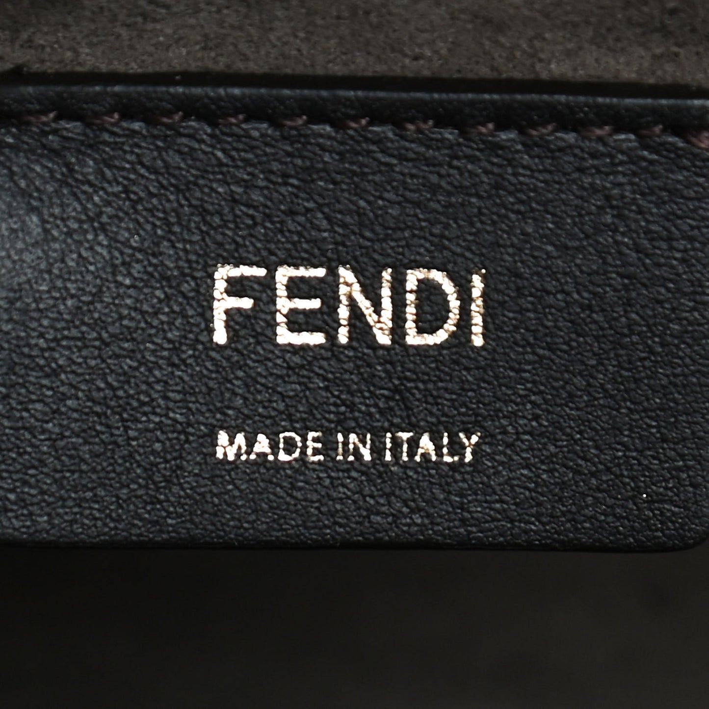Vitello Century F is Fendi Bi-Color FF 1974 Embossed Kan I Shoulder Bag Maya Black