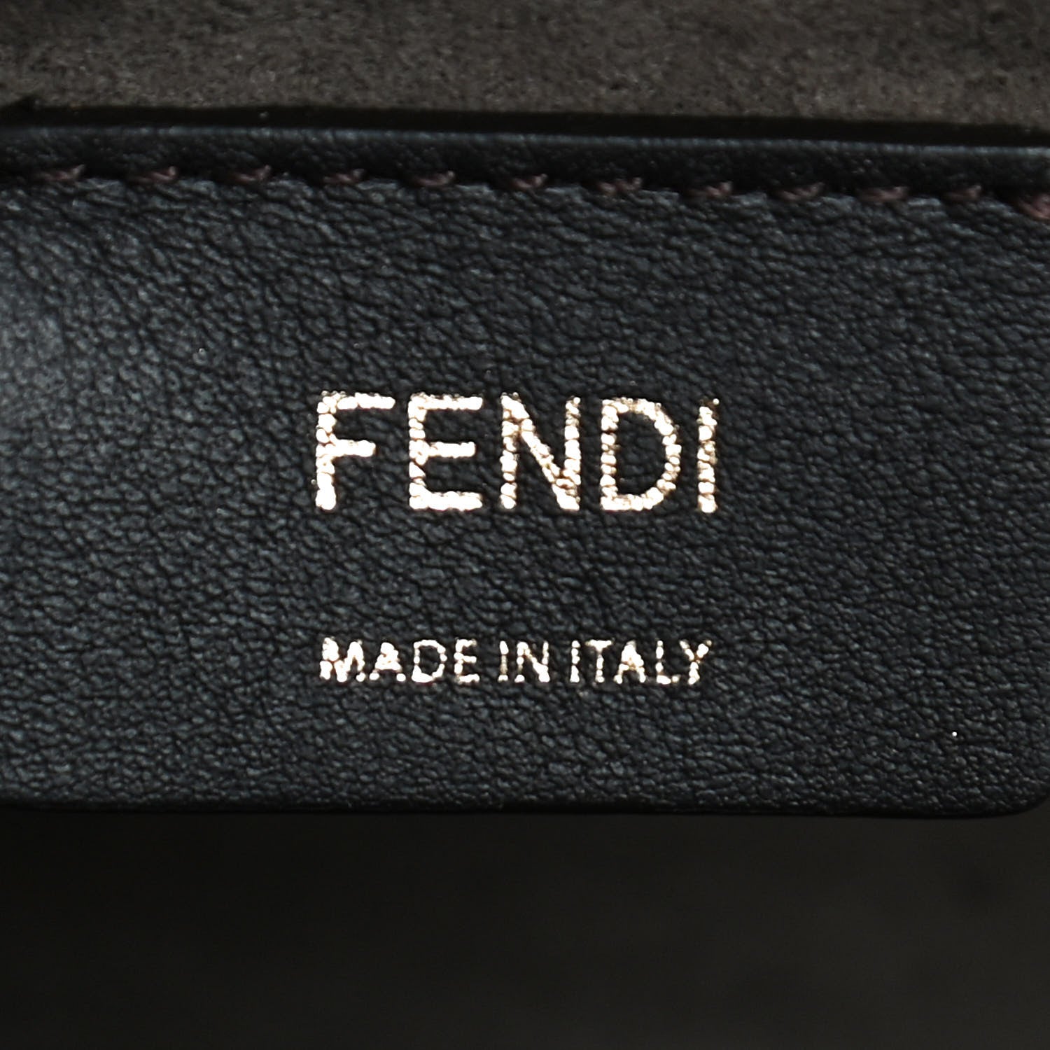 Fendi Vitello Century F is Fendi Bi-Color FF 1974 Embossed Kan I Shoulder Bag Maya Black 10 of 17