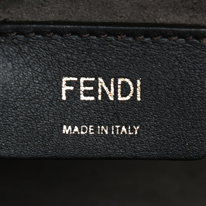 Fendi Vitello Century F is Fendi Bi-Color FF 1974 Embossed Kan I Shoulder Bag Maya Black 10 of 17