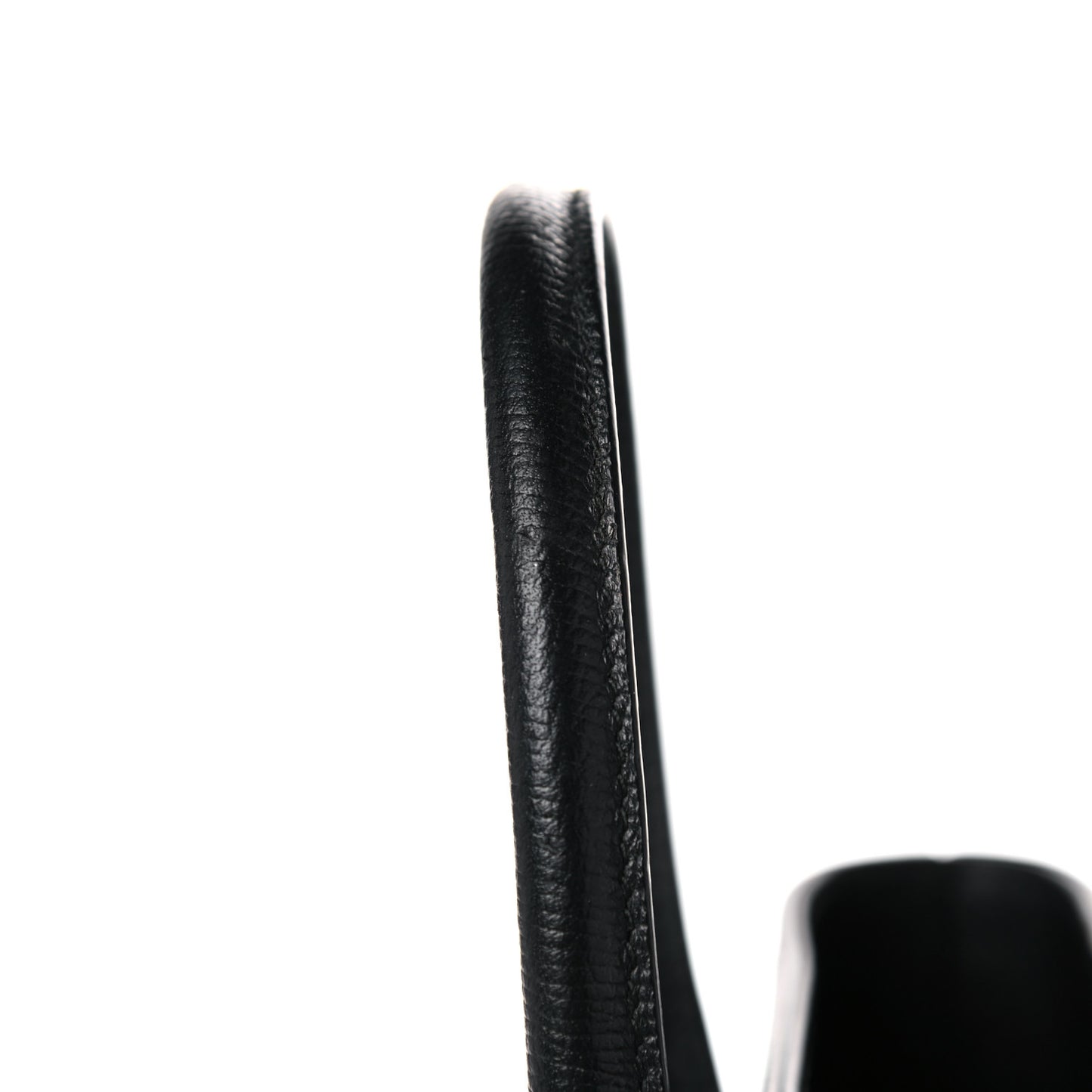 Grained Calfskin Ville Aj Tote XXS Black
