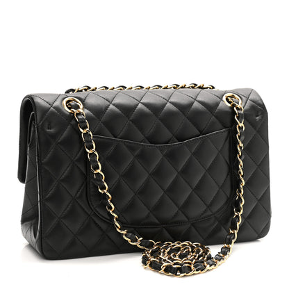 Chanel Lambskin Quilted Medium Double Flap Black 3 of 10