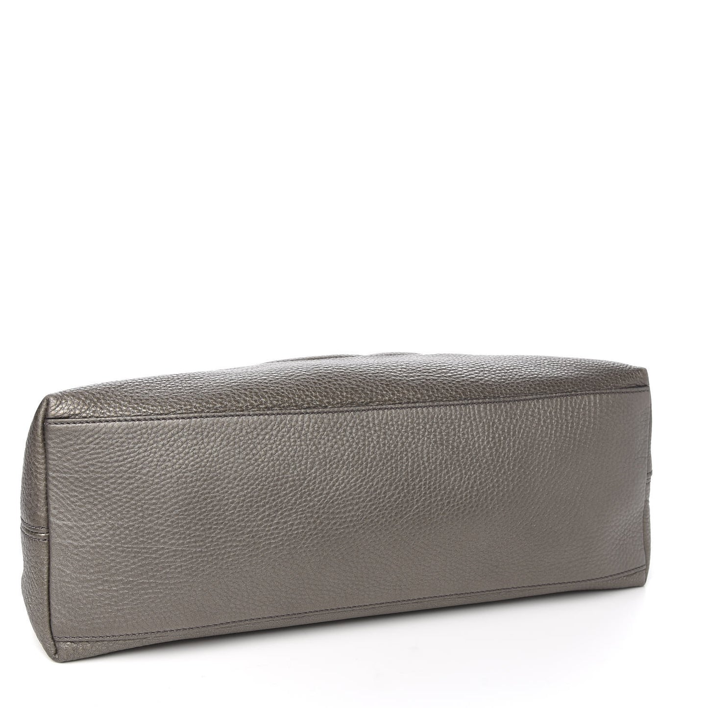 Metallic Pebbled Calfskin Medium Soho Chain Shoulder Bag Sasso