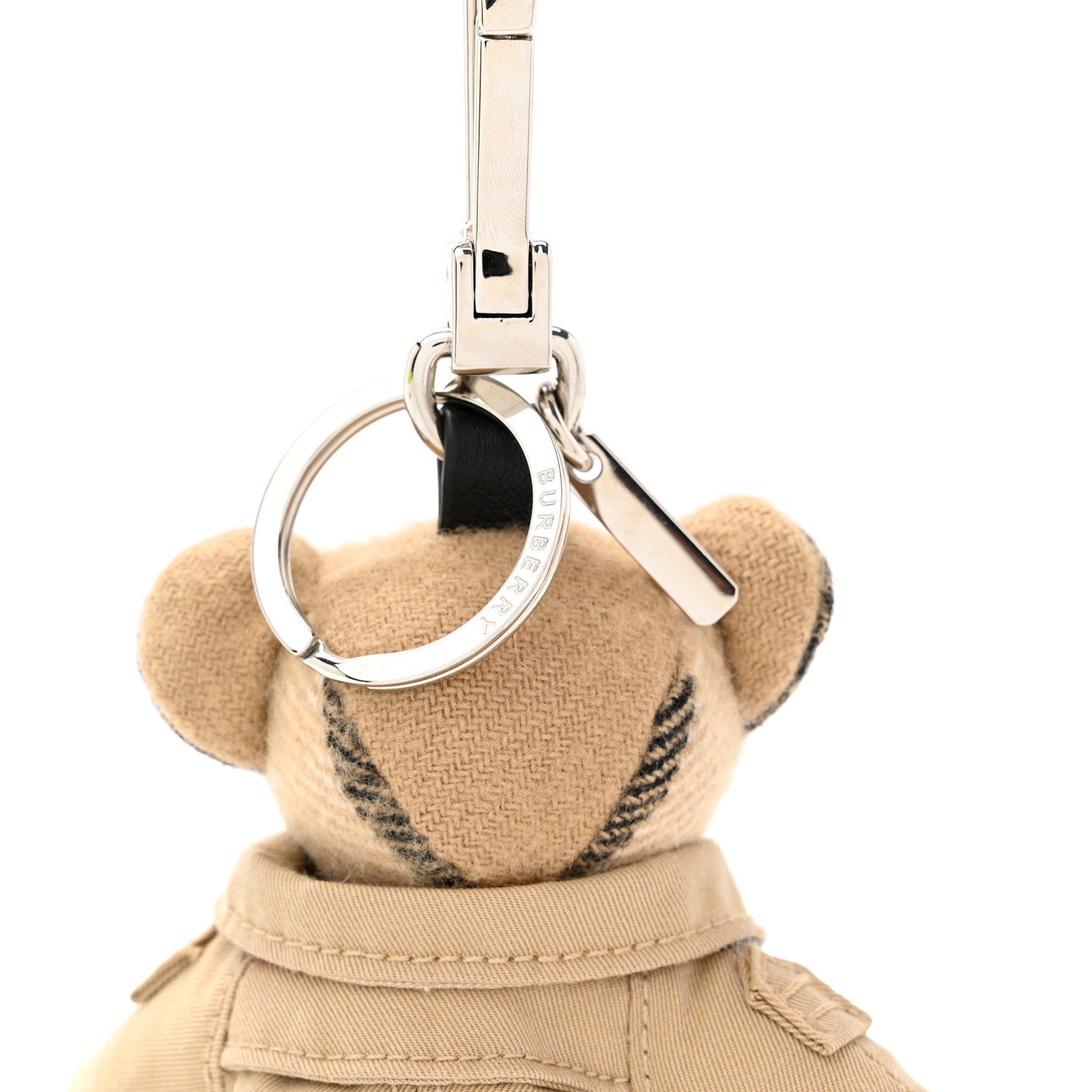 Burberry Cashmere Thomas Trench Teddy Bear Keychain Charm Camel 3 of 4