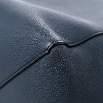 Celine Soft Grained Calfskin Small Belt Cabas Phantom Abyss Blue 10 of 10