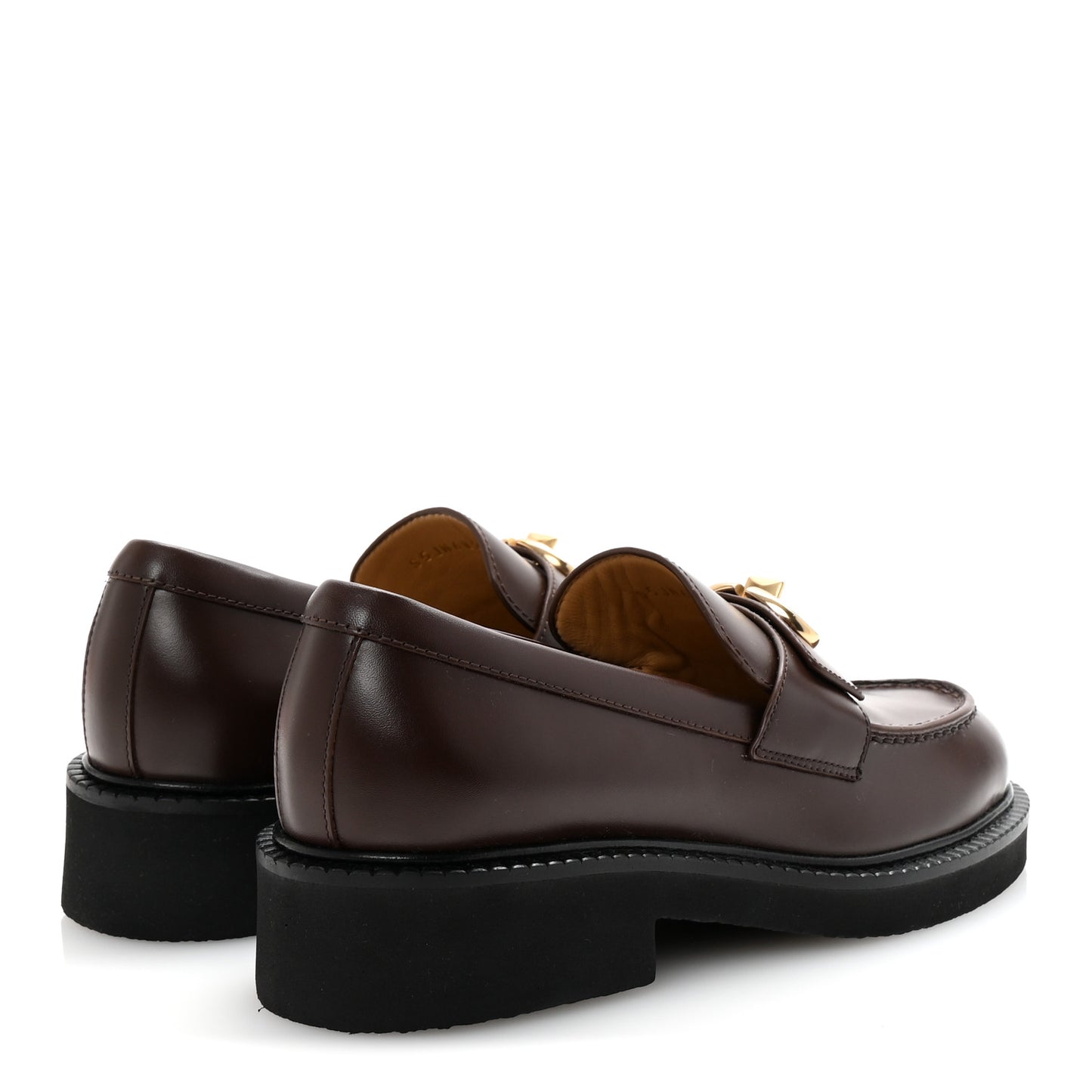 Calfskin Vlogo Turn Lock Loafers 35 Fondant